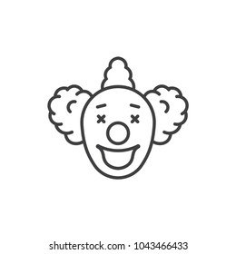 Clown line icon.