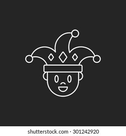 Clown Line Icon