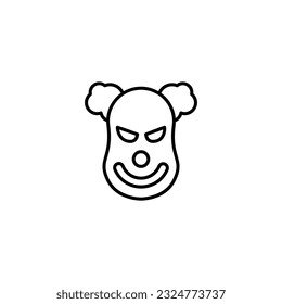 Clown line icon vector design