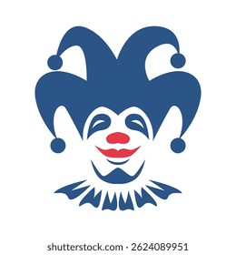 Clown logo icon design template