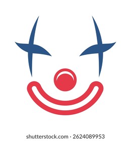 Clown logo icon design template