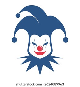 Clown logo icon design template