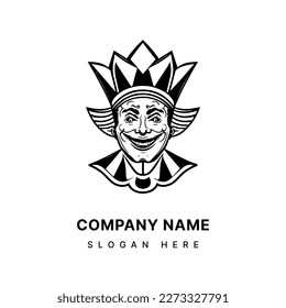 Clown logo illustration Perfect for a circus-themed event or entertainment business