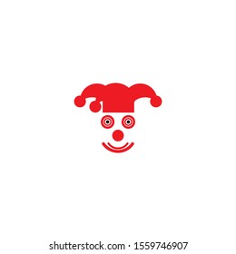 Clown logo template vector design