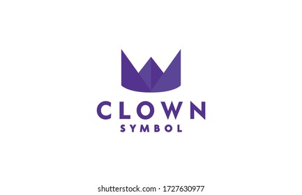 Clown Logo Vector Design Template. game Icon. emblem Symbol For Company And business.
