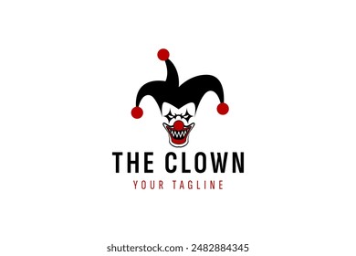 clown logo vector icon illustration