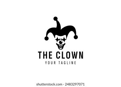 clown logo vector icon illustration