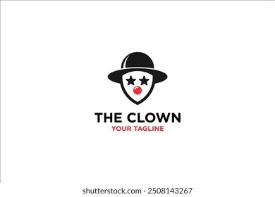 clown logo vector icon illustration.