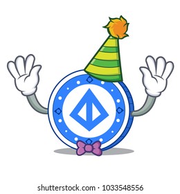 Clown loopring coin mascot cartoon