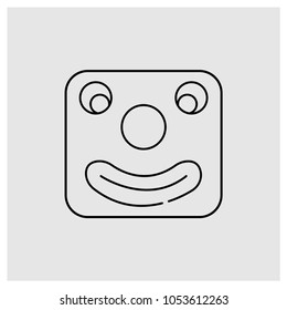 Clown Make Up Vector Icon