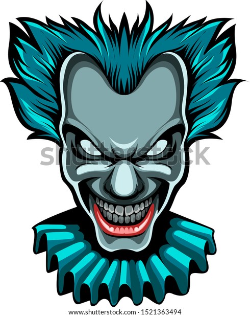 Clown Mascot Logo Esport Stock Vector (Royalty Free) 1521363494 ...