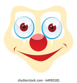 Clown mask cartoon