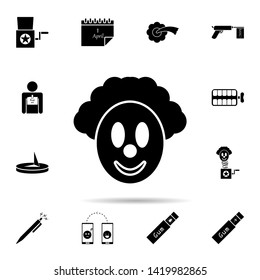 clown mask icon. Universal set of day of jokes for website design and development, app development