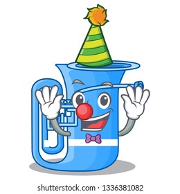 Clown miniature tuba in the shape cartoon