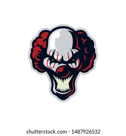 Clown modern style vector mascot