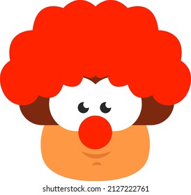 Clown mushroom, illustration, vector on a white background.