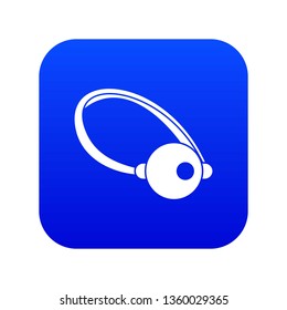 Clown nose icon digital blue for any design isolated on white vector illustration