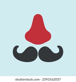 Clown nose icon symbolizes playful humor, ideal for April Fool's Day designs, circus themes, comedy events, and prank-related visuals.