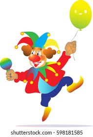 A clown on April Fool's day