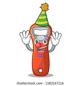 Clown opener bottle cap isolated on mascot