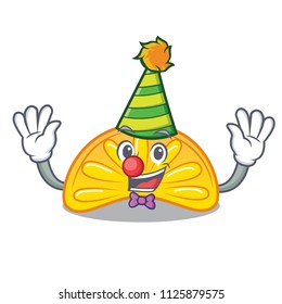 Clown orange jelly candy mascot cartoon