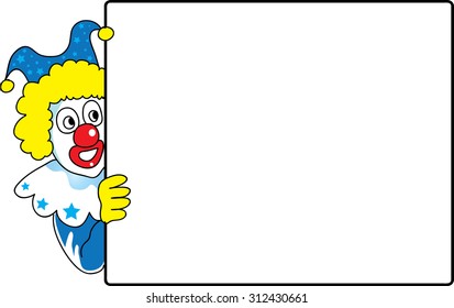 clown with party background