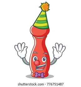 Clown pepper mill character cartoon