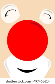 Clown poster - Vector illustration