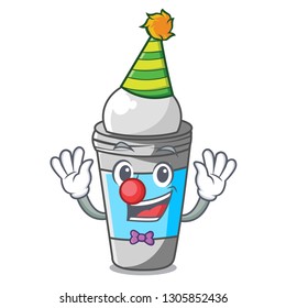 Clown roll on deodorant isolated with cartoon