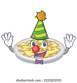 Clown scrambled egg isolated with in cartoon