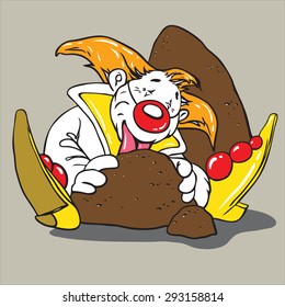 The clown selflessly licks not clear heap which has liked it 