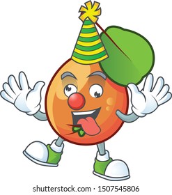Clown shipova fruit cartoon on white background