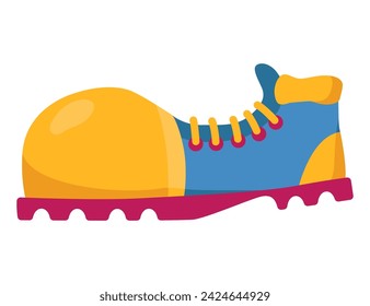 Clown shoe. Vector icon on white background