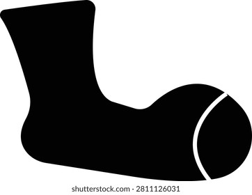 Clown Shoes Vector Icon, Whimsical Footwear , Fun Character Boots, performing tricks with balloons unicycles and juggling props, Circus discipline icons depicting aerial and acrobatic acts design