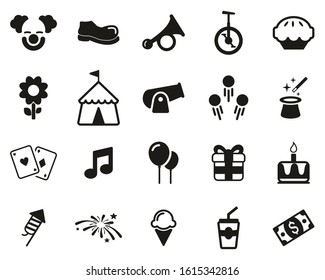 Clown Or Clown Show Black & White Set Big