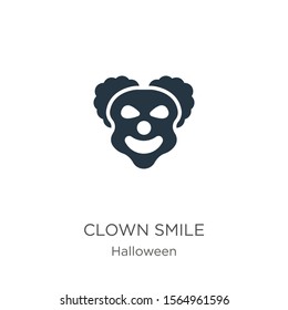 Clown smile icon vector. Trendy flat clown smile icon from halloween collection isolated on white background. Vector illustration can be used for web and mobile graphic design, logo, eps10