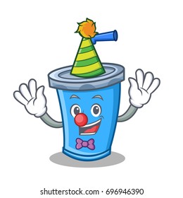 Clown soda drink character cartoon