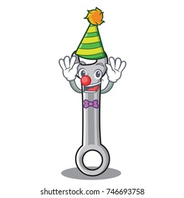 Clown spanner character cartoon style