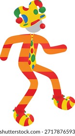 Ícone de palhaço. ilustração vetorial