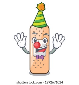 Clown sticking plaster isolated with on cartoon