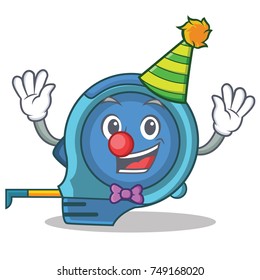 Clown tape measure character cartoon