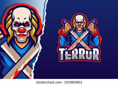 Clown Terror E-sport Logo Template