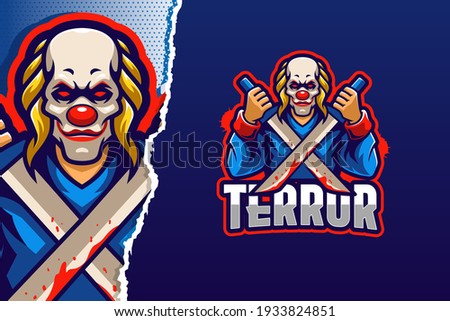 Clown Terror E-sport Logo Template