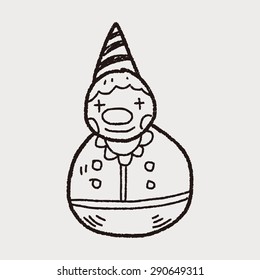 clown toy doodle