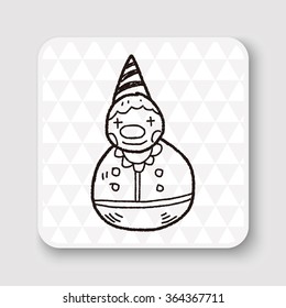 clown toy doodle