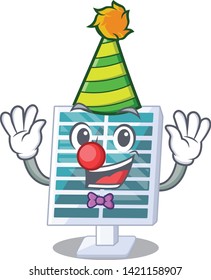 Clown toy solar panels in the character