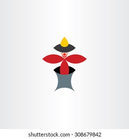 clown toy vector icon design fanny 