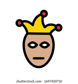 Clownfarbensymbol für die Vektorillustration 