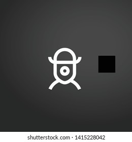 Clown vector icon. Clown concept stroke symbol design. Thin graphic elements vector illustration, outline pattern for your web site design, logo, UI. EPS 10.