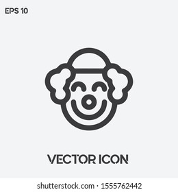 Icono vectorial de payaso. Ui/Ux. Calidad superior.